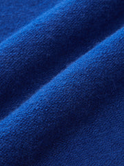 Denim Panel Knit Sweater