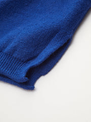 Denim Panel Knit Sweater