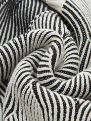 Crew Neck Wave-Knit Sweater