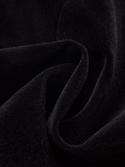 Velvet Stand Collar Blazer