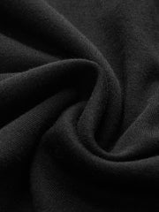 Flared Sleeve Polo Neck Fitted Top