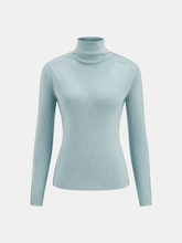 Contrast Stitch Wool-Blend Turtleneck Sweater