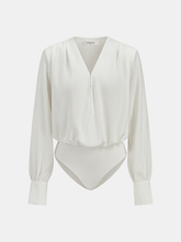 Satin Hook-and-Eye Bodysuit