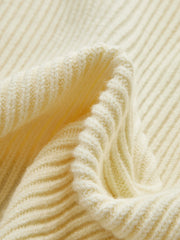 Contrast Trim Ribbed Knit Vest