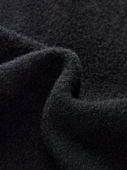 Denim Panel Oversized Cardigan