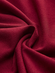 Faux Leather Corset Paneled Mock Neck Top