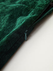 Velvet High-Waisted Shorts