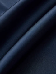 Long Sleeve Satin Tie-Neck Blouse