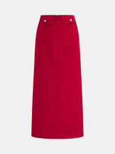 Decor Pocket Mid-Waist Maxi Skirt
