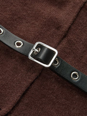 Belted V-Neck Knit Cardigan