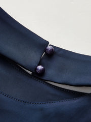 Cap Sleeve Backless Satin Top