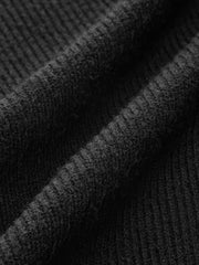 Puff Sleeve Rib-Knit Cardigan