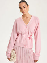 Knitted Belted Cardigan and Textured Maxi Skirt Set