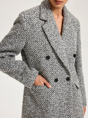 Wool-Blend Tweed Double-Breasted Blazer