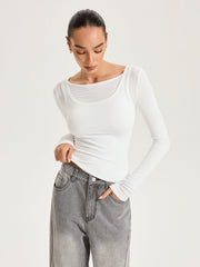 2 in 1 Long-Sleeve Top