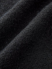 Buttoned Contrast Fringe Split Sweater