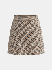Checked Mini Skirt