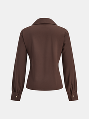 Tie-Waist Long Sleeve Shirt