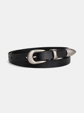Pointed Tip Detail PU Leather Belt