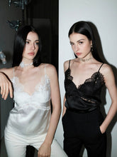 Lace Detail Satin Cami Top