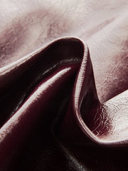 Faux Leather A-Line Shorts