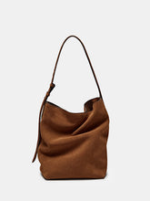 Faux Suede Slouchy Hobo Bag