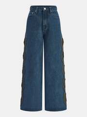 Irregular Cut-out Jeans