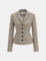 Checked Tailored Blazer