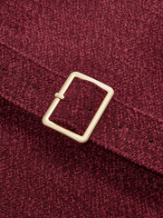 Belted Asymmetric Cap Sleeve V-Neck Vest