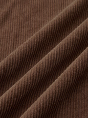 Corduroy Belted Wide-Leg Pants