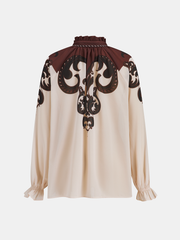 Printed Satin Blouse