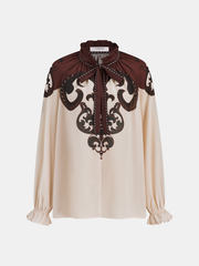 Printed Satin Blouse