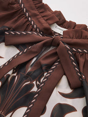 Printed Satin Blouse