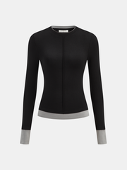 Color-Block Long-Sleeve Top