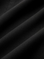 Pleated Hem Panel Asymmetric Metal Detail Mini Dress