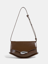 PU Leather Curved Shoulder Bag