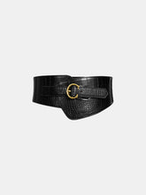 Crocodile Embossed Wide Belt