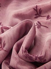 Rose Floral Mesh Ruched Top