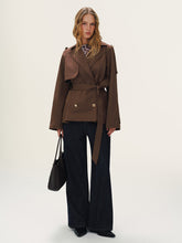 Belted Metal Button Trench Coat