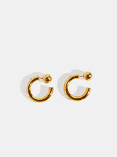 Golden Half-Hoop Earrings
