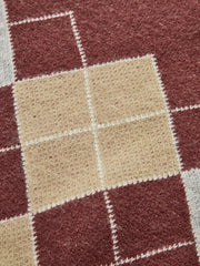 Mock Neck Argyle Sweater