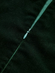 Velvet Cross Halter Mini Dress