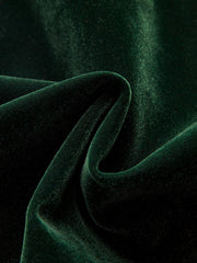 Velvet Cross Halter Mini Dress