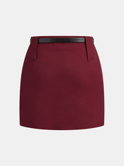 Belted Mini Skirt