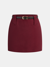 Belted Mini Skirt