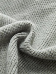 Tie Neck Metal Button Knit Cardigan