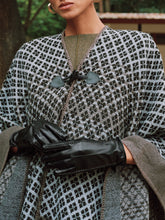 PU Leather Gloves with Stitched Detail