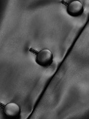 Faux Leather Asymmetric One-Shoulder Top