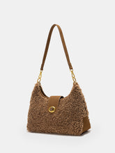 Faux Shearling Hobo Bag
