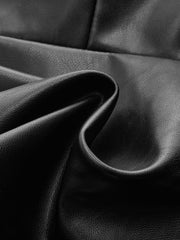 Metal Button Faux Leather Sleeveless Vest